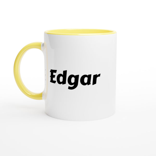 Edgar naam cadeau mok - beker - kado collega - moederdag - verjaardag - persoonlijke voornaam mok werknemer - collega | Beker in verschillende kleuren!