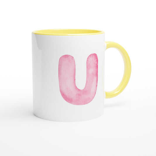 Letter U- Art Mok | Meerdere kleuren!
