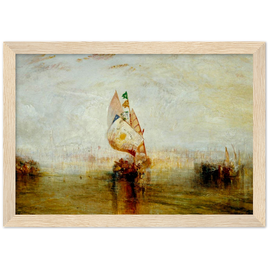 The Sun of Venice - William Turner | poster | mat papier | houten lijst
