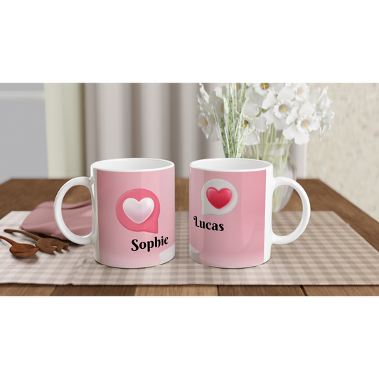 Mok ontwerpen met eigen naam - Valentijn - Love beker - Liefde