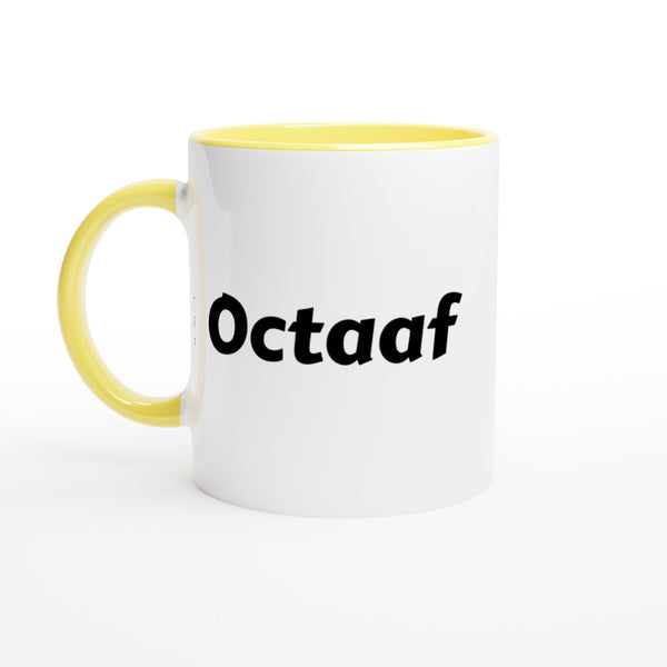 Octaaf voornaam mok - beker - kado collega - verjaardag - persoonlijke naam collega - cadeau beker in verschillende kleuren!