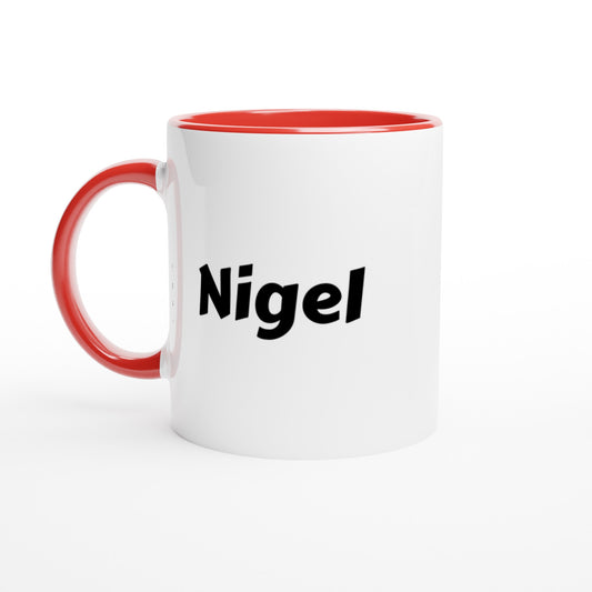 Nigel voornaam mok - beker - kado collega - verjaardag - persoonlijke naam collega - cadeau beker in verschillende kleuren!