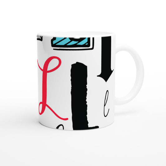 Letter L - Mok - Beker