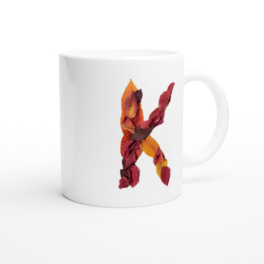 Letter K - Autumn leaves Mok - Beker