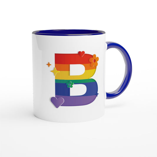 Letter B - Regenboog Mok | Meerdere kleuren!