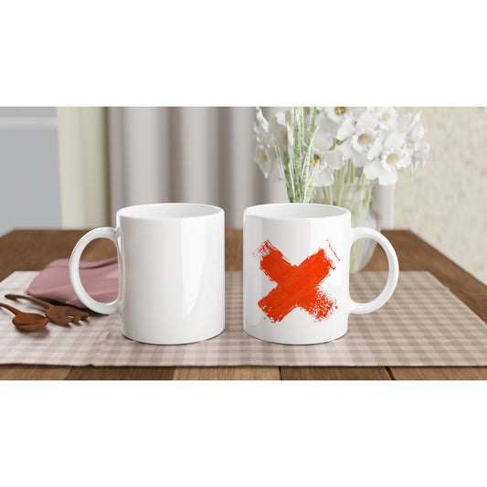 Letter X - Orange Mok - Beker