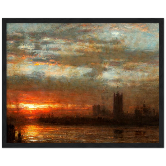 Londen - William Turner | poster | mat papier | houten lijst