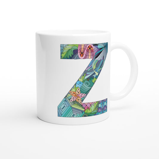 Letter Z - Glas in lood Mok - Beker