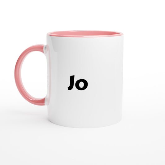 Jo naam cadeau mok - beker - kado collega - moederdag - verjaardag - persoonlijke voornaam mok werknemer - collega | Beker in verschillende kleuren!