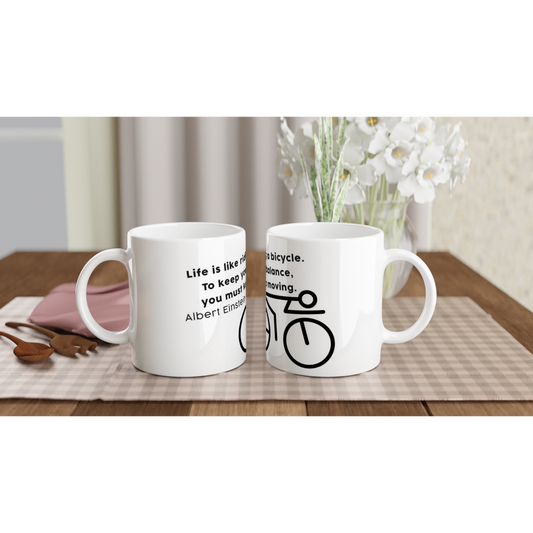 Life is like a bicycle - Albert Einstein | Mok