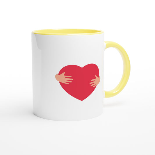 Hartje knuffel - Cadeau Mok | Beker in verschillende kleuren!