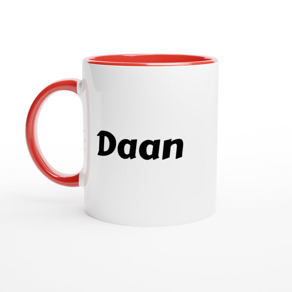 Daan naam cadeau mok - beker - kado collega - moederdag - verjaardag - persoonlijke voornaam mok werknemer - collega | Beker in verschillende kleuren!