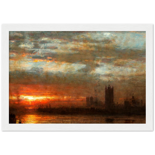 Londen - William Turner | poster | mat papier | houten lijst