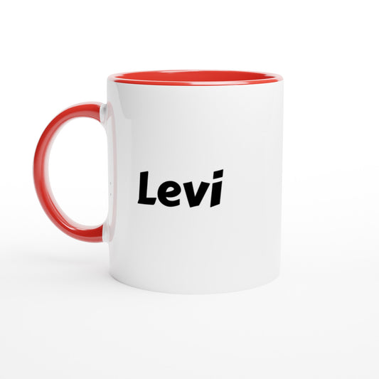 Levi voornaam mok - beker - kado collega - verjaardag - persoonlijke naam collega - cadeau beker in verschillende kleuren!