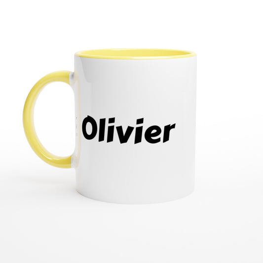Olivier voornaam mok - beker - kado collega - verjaardag - persoonlijke naam collega - cadeau beker in verschillende kleuren!