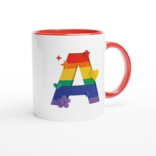 Letter A - Regenboog Mok | Meerdere kleuren!