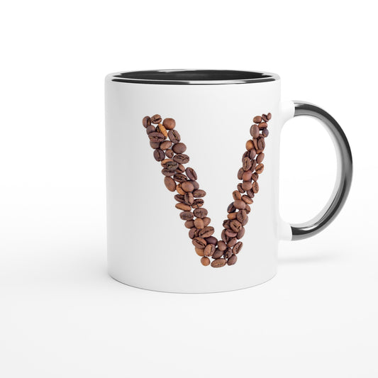 Letter V - Koffie Mok | Meerdere kleuren!