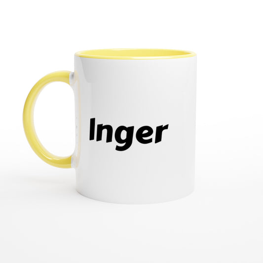 Inger naam cadeau mok - beker - kado collega - moederdag - verjaardag - persoonlijke voornaam mok werknemer - collega | Beker in verschillende kleuren!
