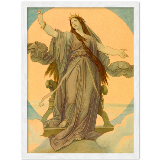 Queen of the Night- Moritz von Schwind  | poster | mat papier | houten lijst