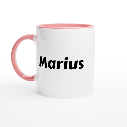 Marius voornaam mok - beker - kado collega - verjaardag - persoonlijke naam collega - cadeau beker in verschillende kleuren!