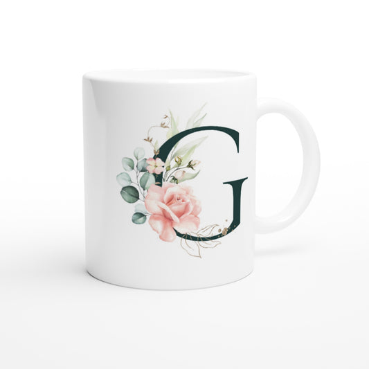 Letter G -  nature beauty Mok - Beker