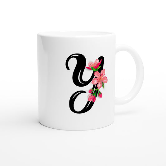 Letter Y - Flower Mok - Beker