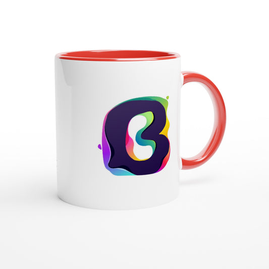 Letter B - Splashing Wave Mok | Meerdere kleuren!