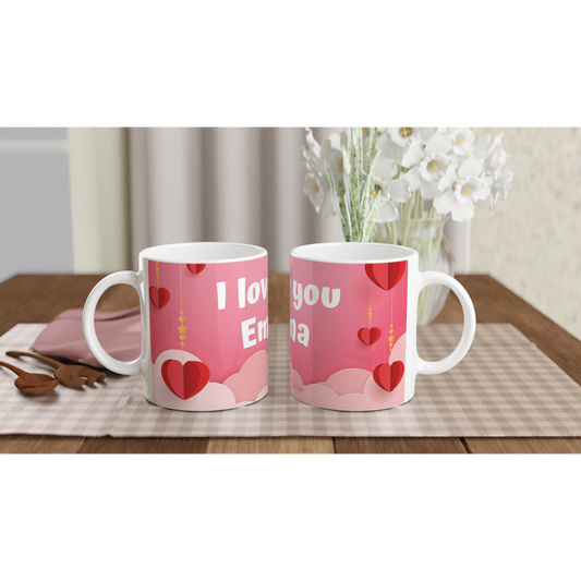 Mok ontwerpen met eigen naam - Valentijn - Love beker - Liefde
