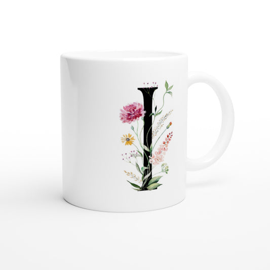 Letter I - Flower Mok - Beker