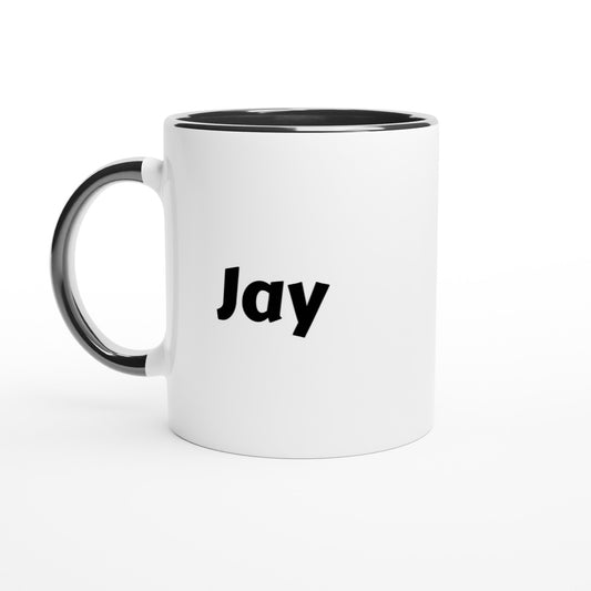 Jay naam cadeau mok - beker - kado collega - moederdag - verjaardag - persoonlijke voornaam mok werknemer - collega | Beker in verschillende kleuren!