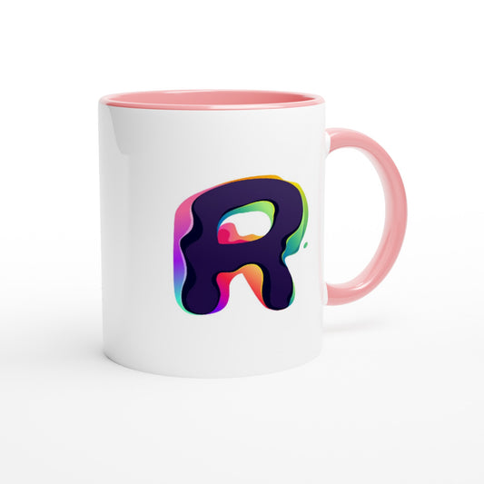 Letter R - Splashing Wave Mok | Meerdere kleuren!