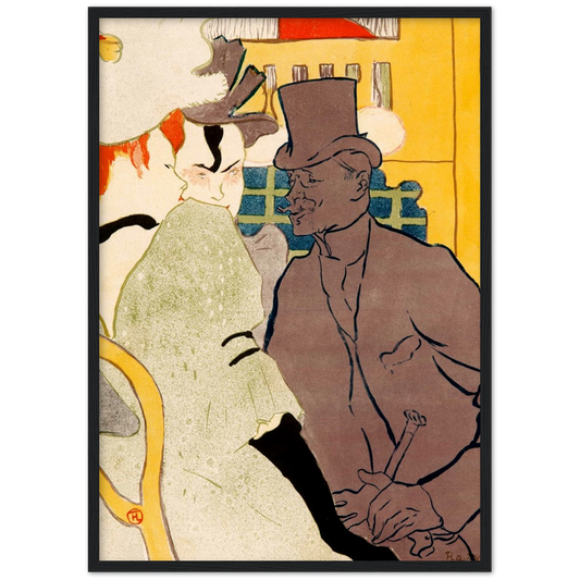 The Englishman - Henri de Toulouse-Lautrec | poster | mat papier | houten lijst