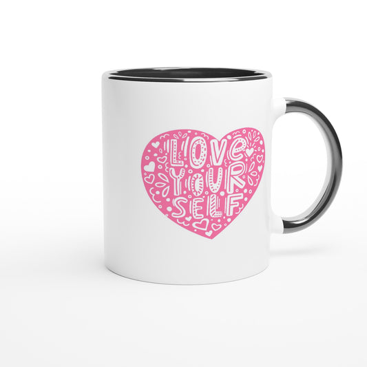 Love your self - liefde - Cadeau Mok | Beker in verschillende kleuren!