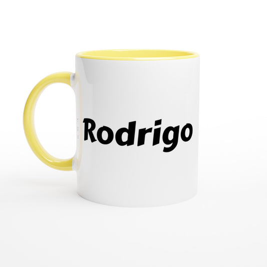 Rodrigo voornaam mok - beker - kado collega - verjaardag - persoonlijke naam collega - cadeau beker in verschillende kleuren!