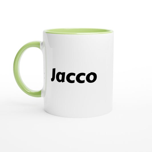 Jacco naam cadeau mok - beker - kado collega - moederdag - verjaardag - persoonlijke voornaam mok werknemer - collega | Beker in verschillende kleuren!