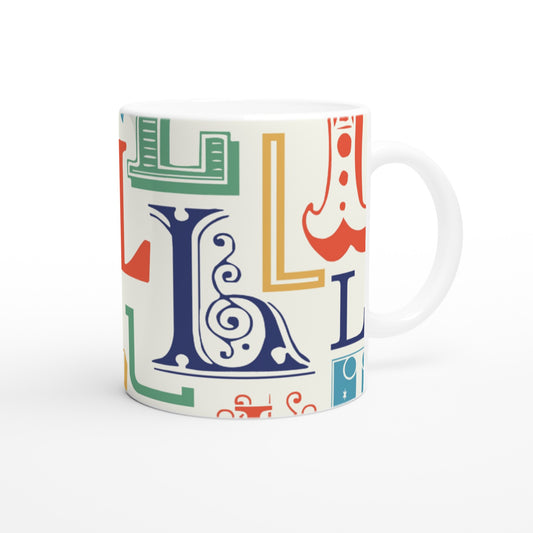 Letter L - Vintage Mok - Beker