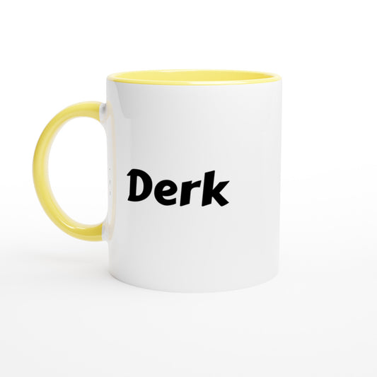 Derk naam cadeau mok - beker - kado collega - moederdag - verjaardag - persoonlijke voornaam mok werknemer - collega | Beker in verschillende kleuren!