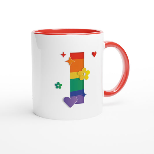 Letter I - Regenboog Mok | Meerdere kleuren!