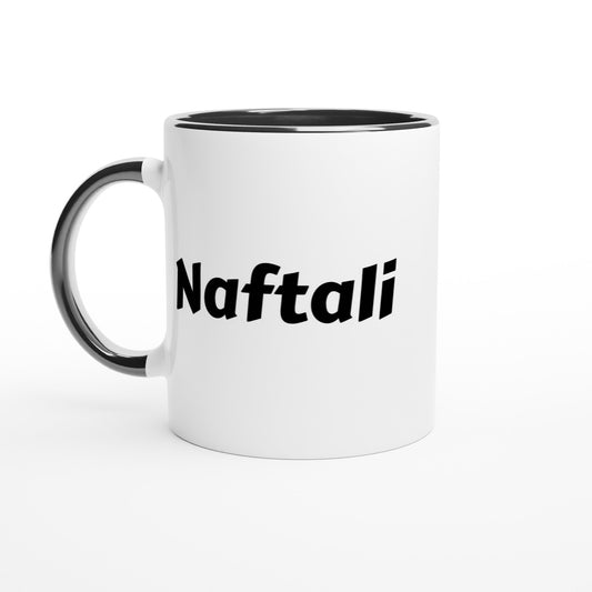 Naftali voornaam mok - beker - kado collega - verjaardag - persoonlijke naam collega - cadeau beker in verschillende kleuren!