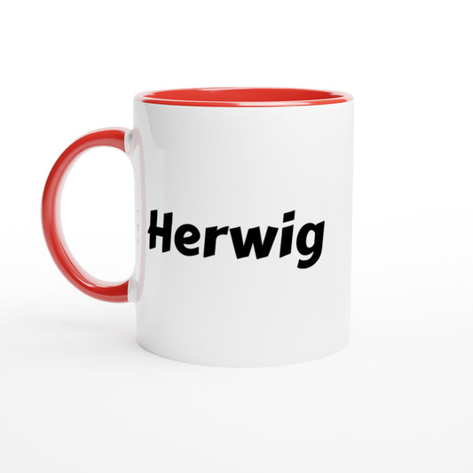 Herwig naam cadeau mok - beker - kado collega - moederdag - verjaardag - persoonlijke voornaam mok werknemer - collega | Beker in verschillende kleuren!