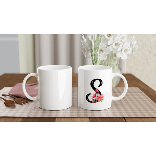 Letter S - Flower Mok - Beker