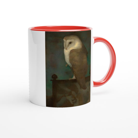 Grote uil op scherm mok - Cadeau - Jan Mankes Mok | Beker in verschillende kleuren!
