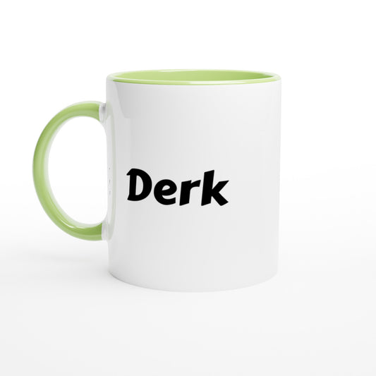 Derk naam cadeau mok - beker - kado collega - moederdag - verjaardag - persoonlijke voornaam mok werknemer - collega | Beker in verschillende kleuren!