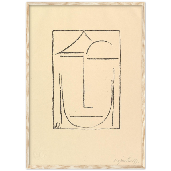 Head (Kopf) - Alexej von Jawlensky | poster | mat papier | houten lijst