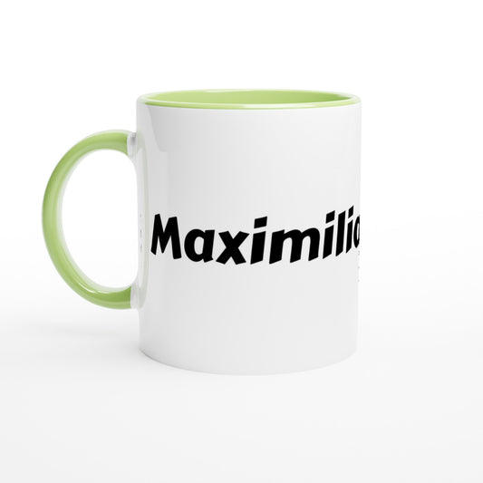 Maximiliaan voornaam mok - beker - kado collega - verjaardag - persoonlijke naam collega - cadeau beker in verschillende kleuren!