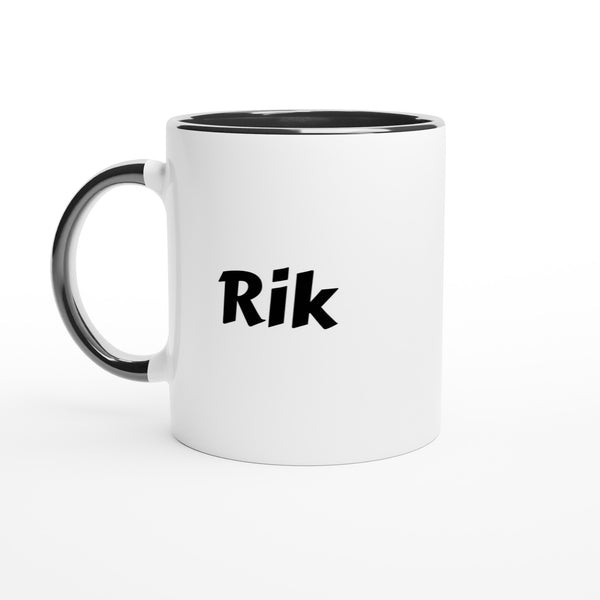 Rik voornaam mok - beker - kado collega - verjaardag - persoonlijke naam collega - cadeau beker in verschillende kleuren!