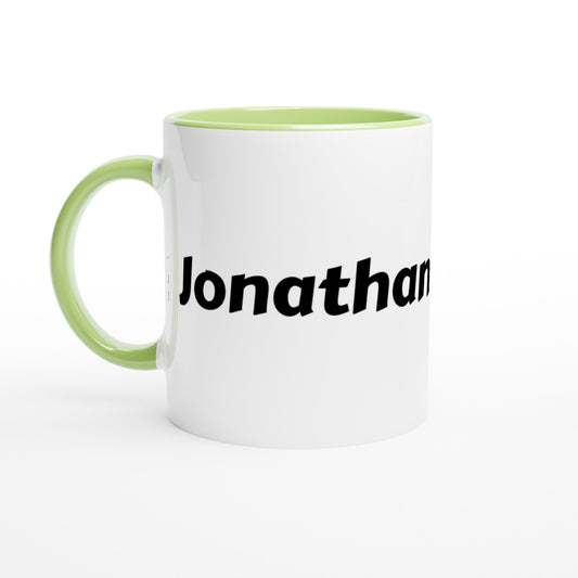 Jonathan naam cadeau mok - beker - kado collega - moederdag - verjaardag - persoonlijke voornaam mok werknemer - collega | Beker in verschillende kleuren!