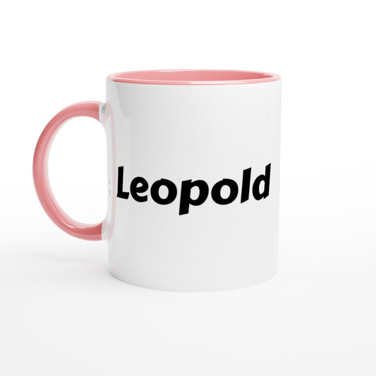 Leopold voornaam mok - beker - kado collega - verjaardag - persoonlijke naam collega - cadeau beker in verschillende kleuren!