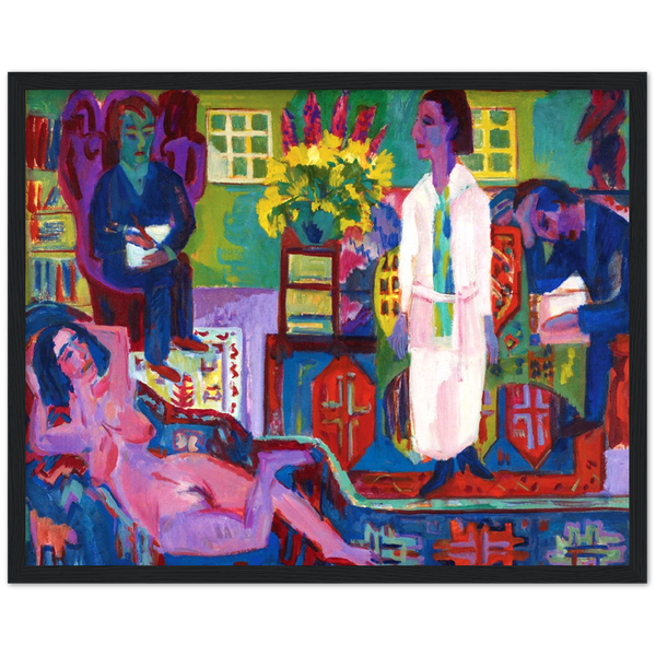 Moderne Bohemia - Ernst Ludwig Kirchner | poster | mat papier | houten lijst