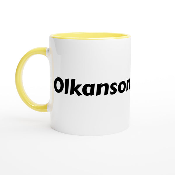 Olkanson voornaam mok - beker - kado collega - verjaardag - persoonlijke naam collega - cadeau beker in verschillende kleuren!